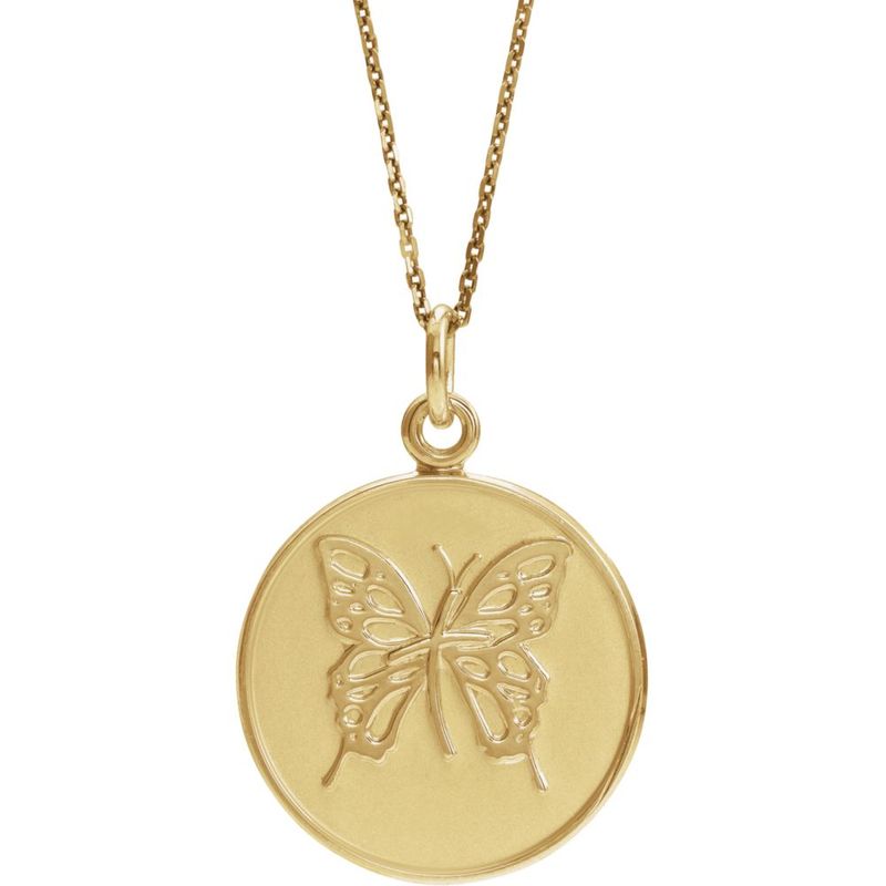 Loss Of Mother Memorial Necklace In 14k Yellow Gold